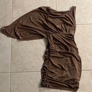 Bat Wing Ruched Dress